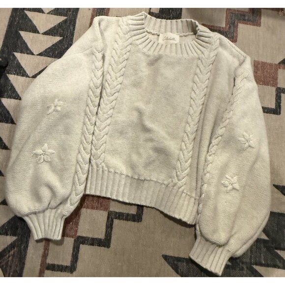 Cleobella Sweaters - Cleobella Women's thick Knit Long Sleeves Round Neck Pullover Sweater Size S